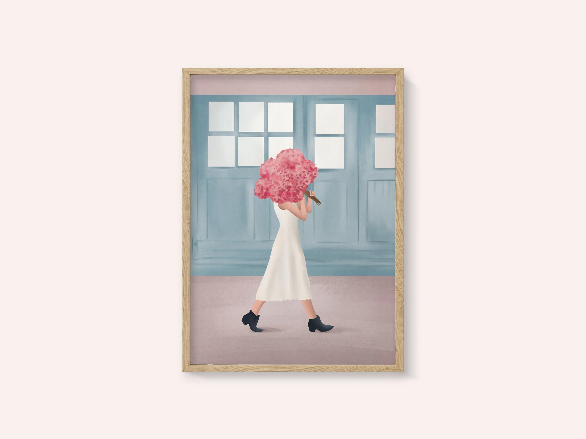 Elegant Walk With Flowers