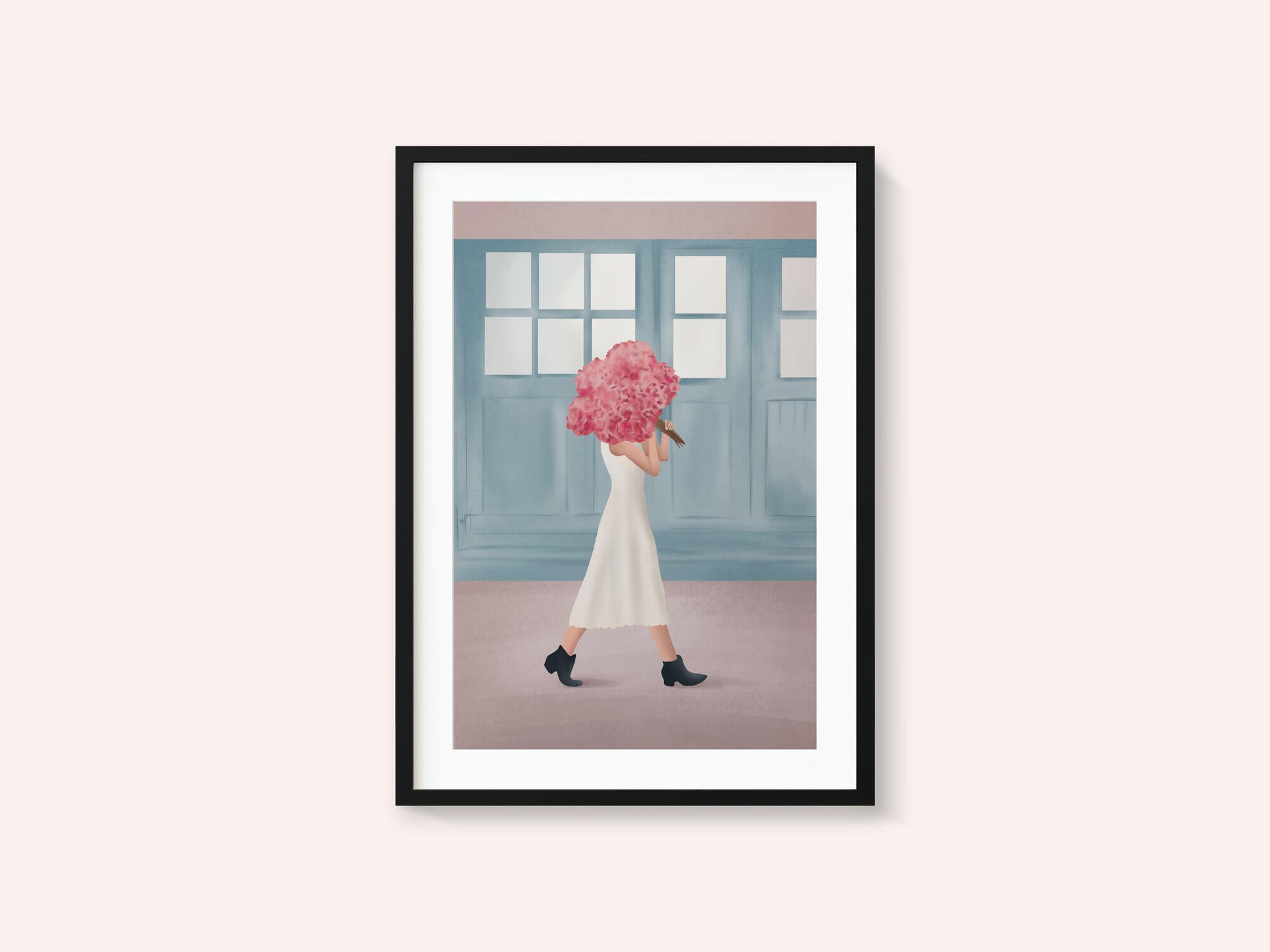 Elegant Walk With Flowers