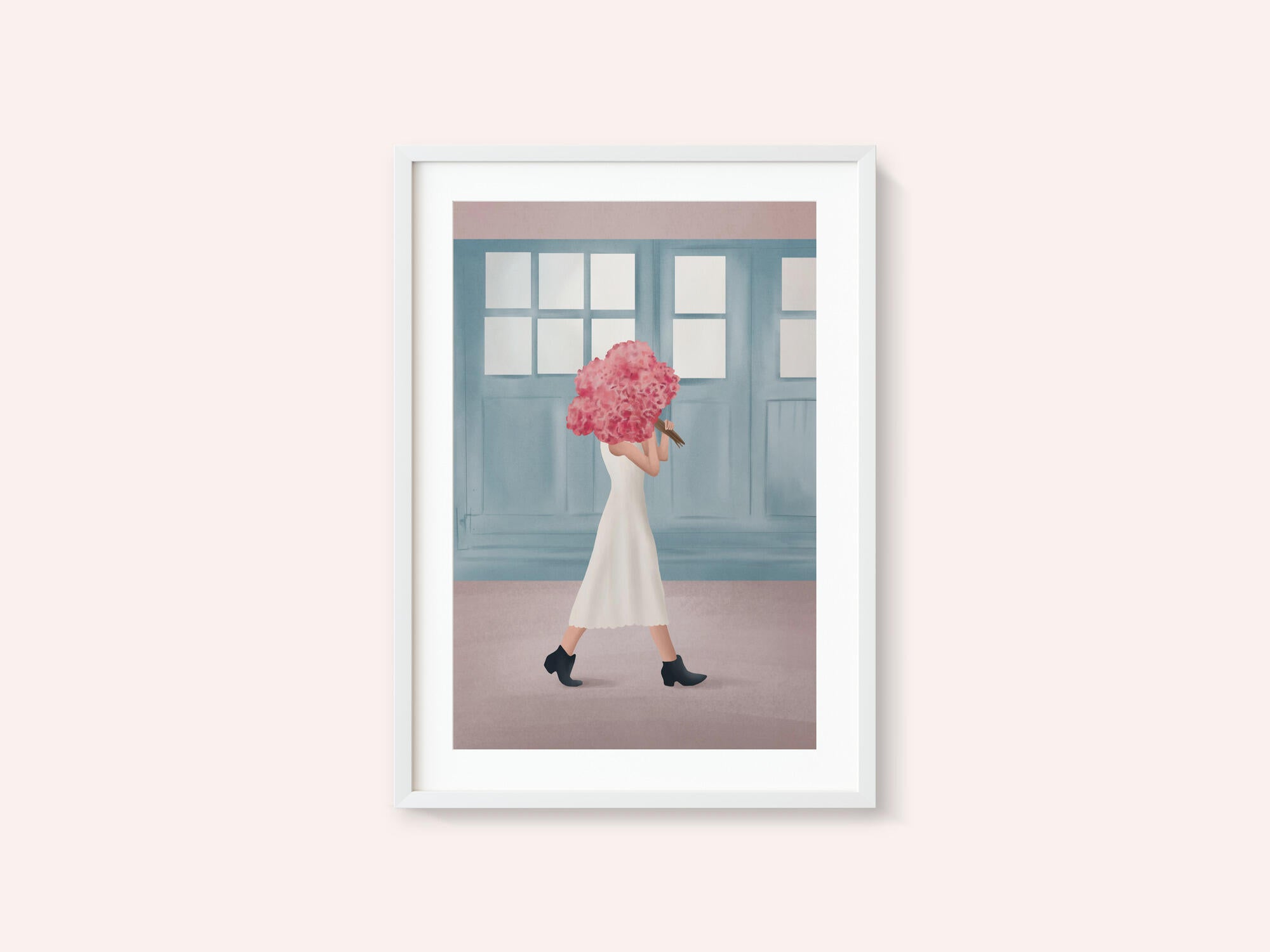 Elegant Walk With Flowers