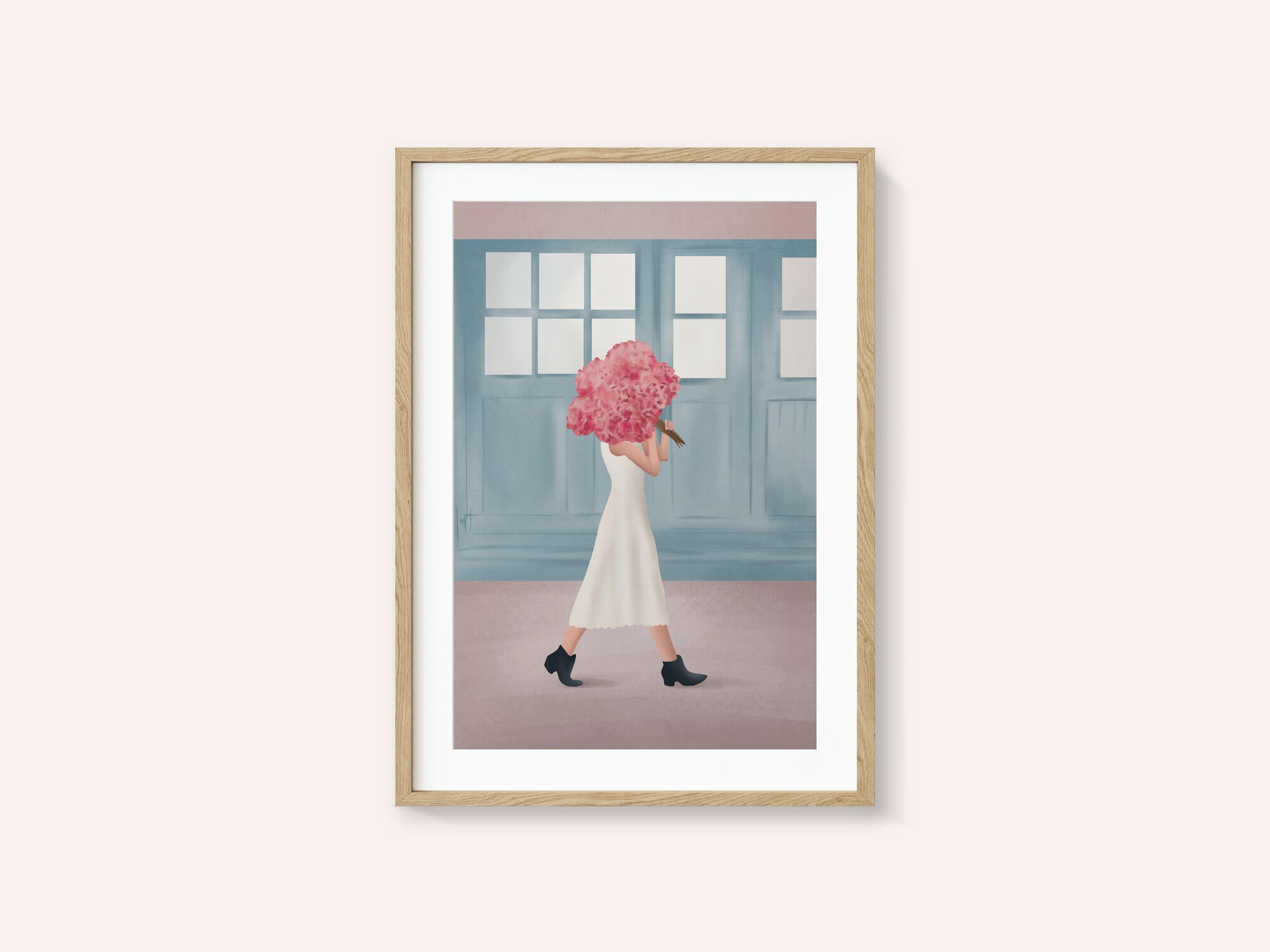 Elegant Walk With Flowers