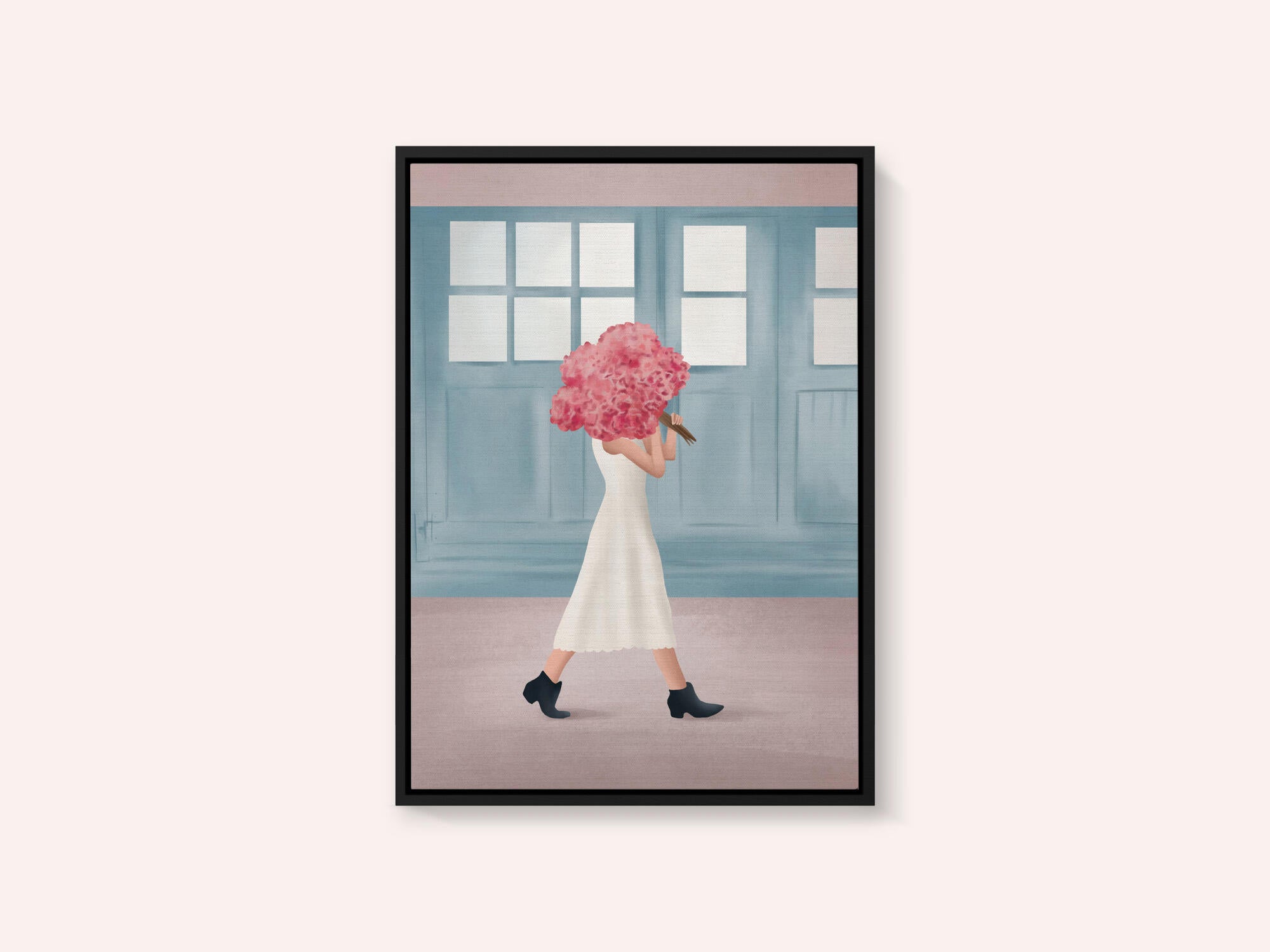 Elegant Walk With Flowers