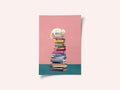 Cozy Cat on Colorful Books