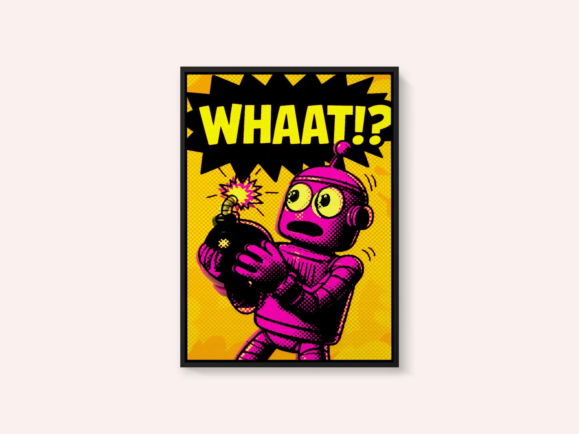Pink Robot Bomb Scare