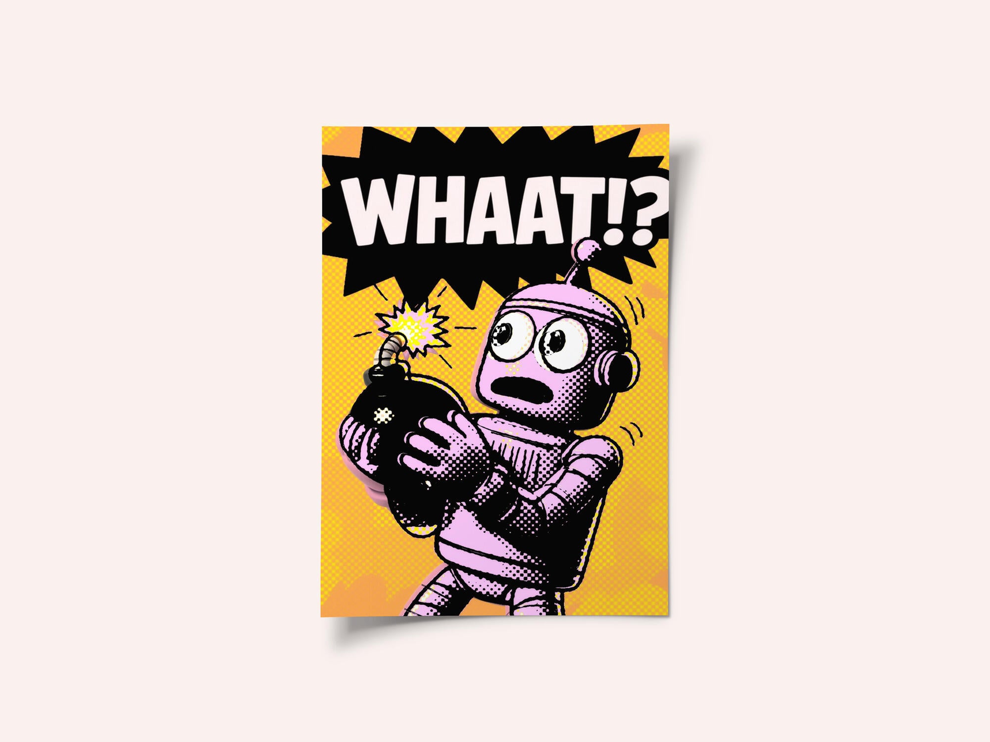 Comic Robot Surprise