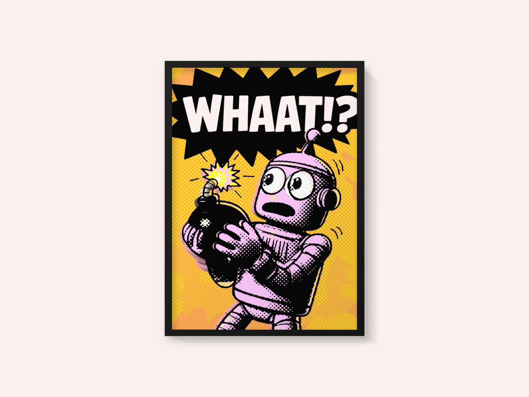 Comic Robot Surprise