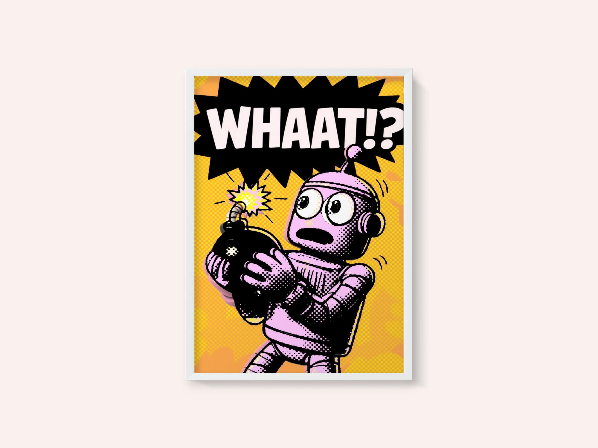 Comic Robot Surprise