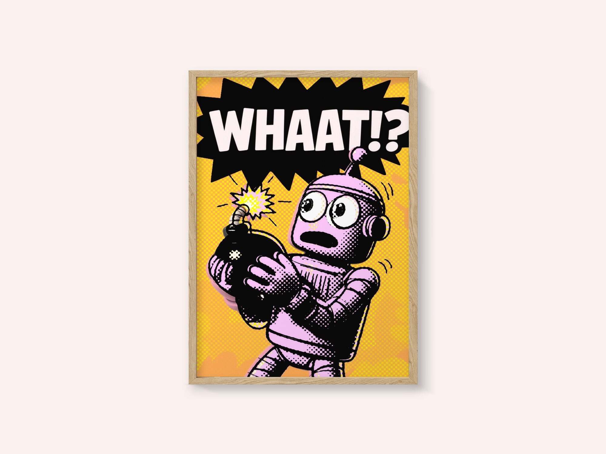 Comic Robot Surprise
