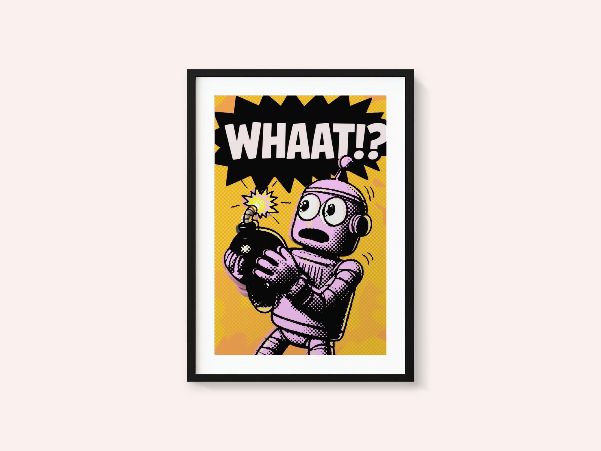Comic Robot Surprise