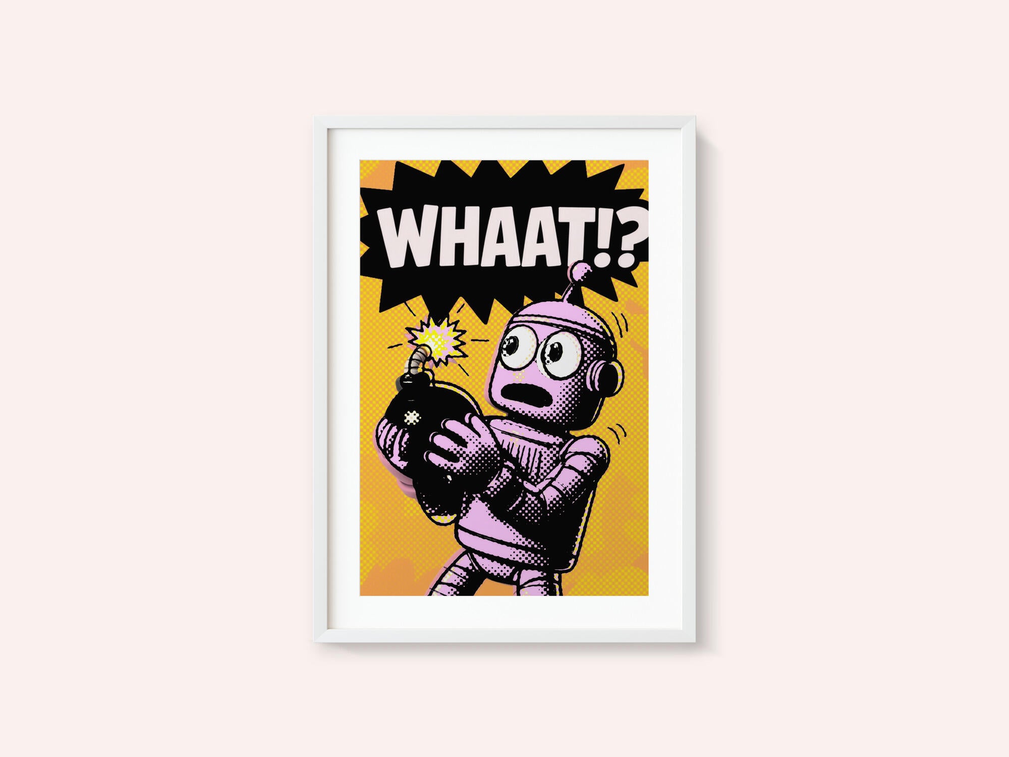 Comic Robot Surprise