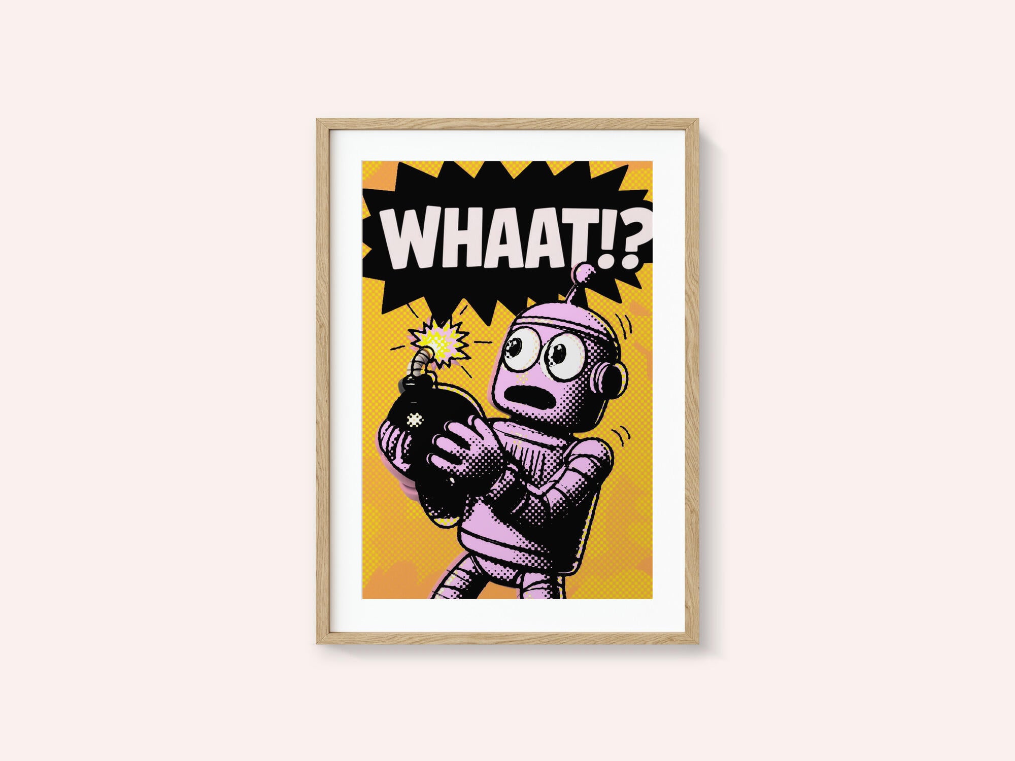 Comic Robot Surprise