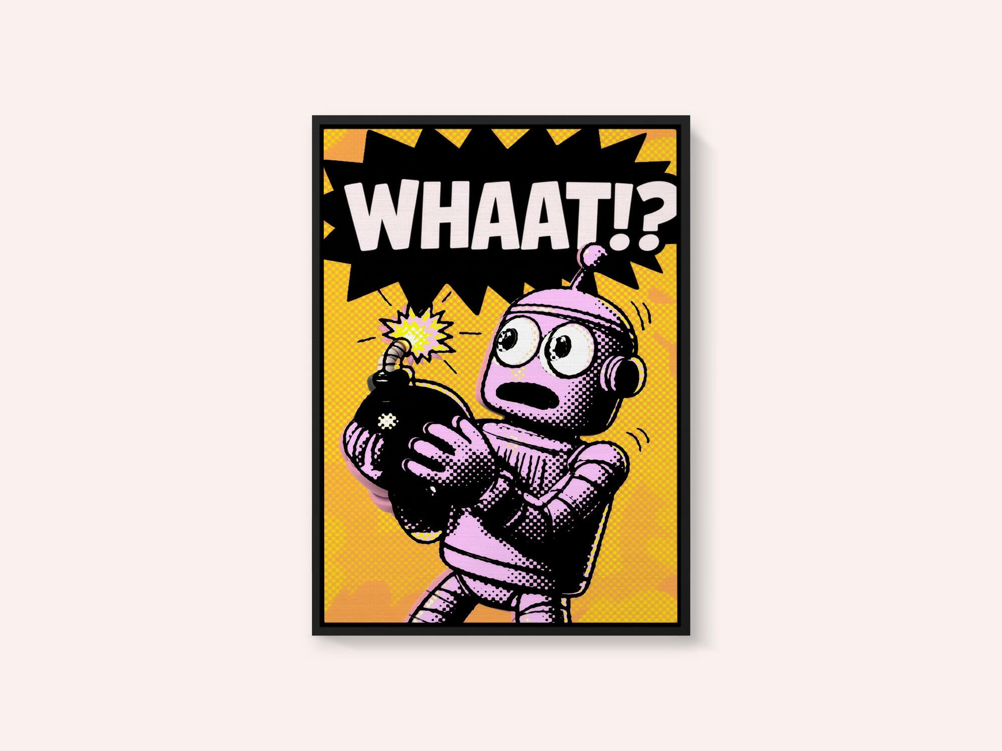 Comic Robot Surprise
