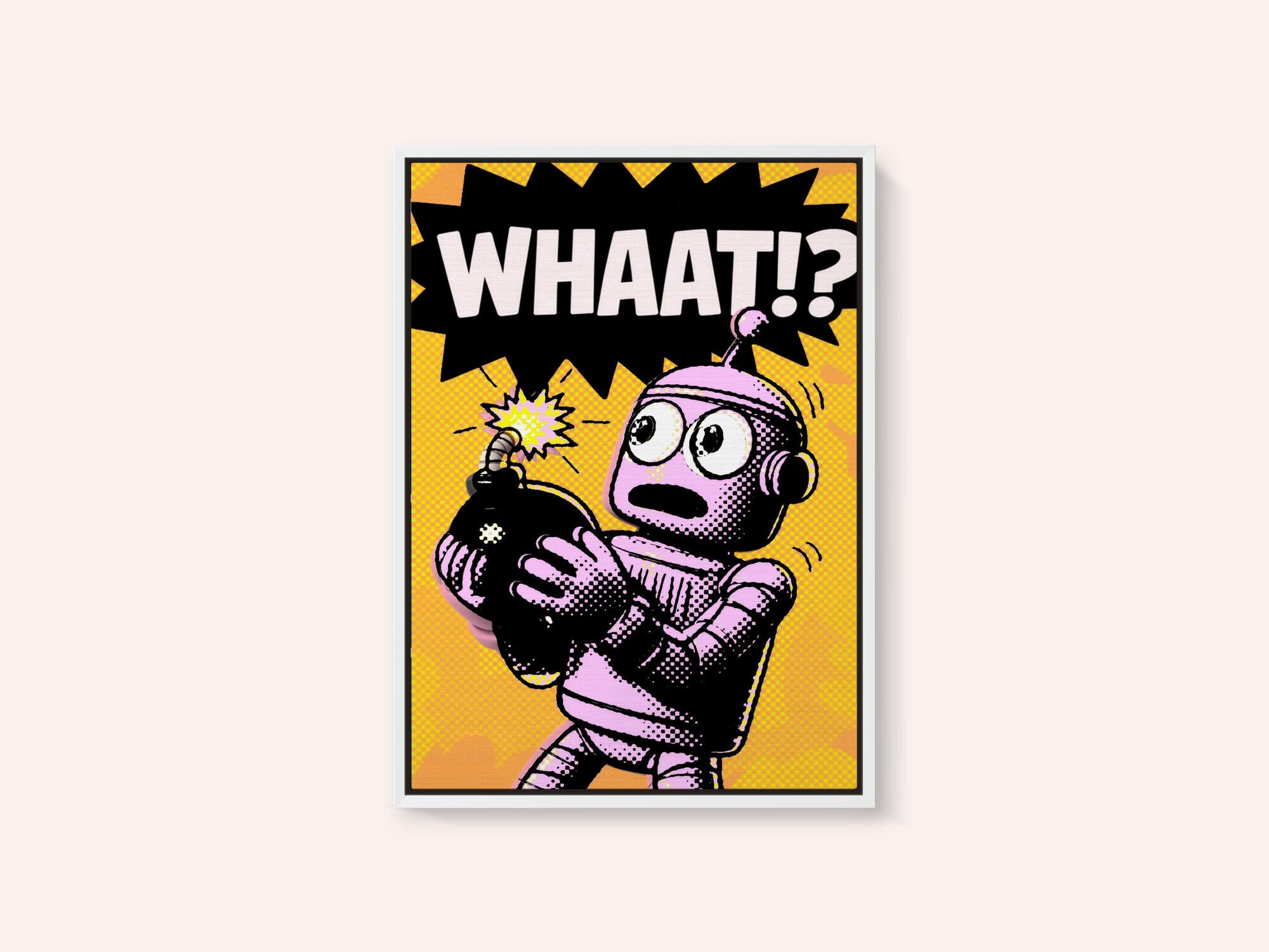 Comic Robot Surprise