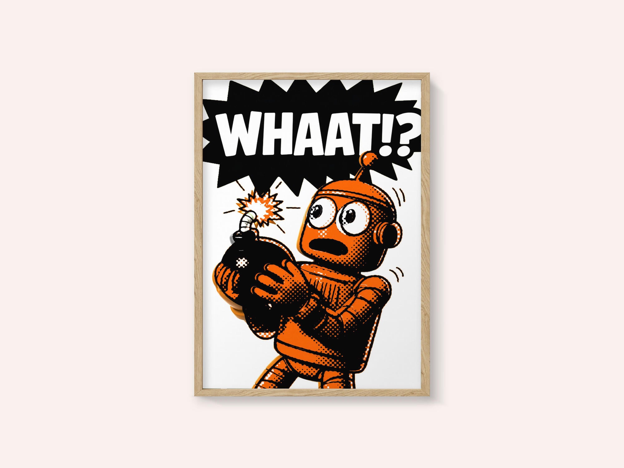 Orange Robot Bomb Shock
