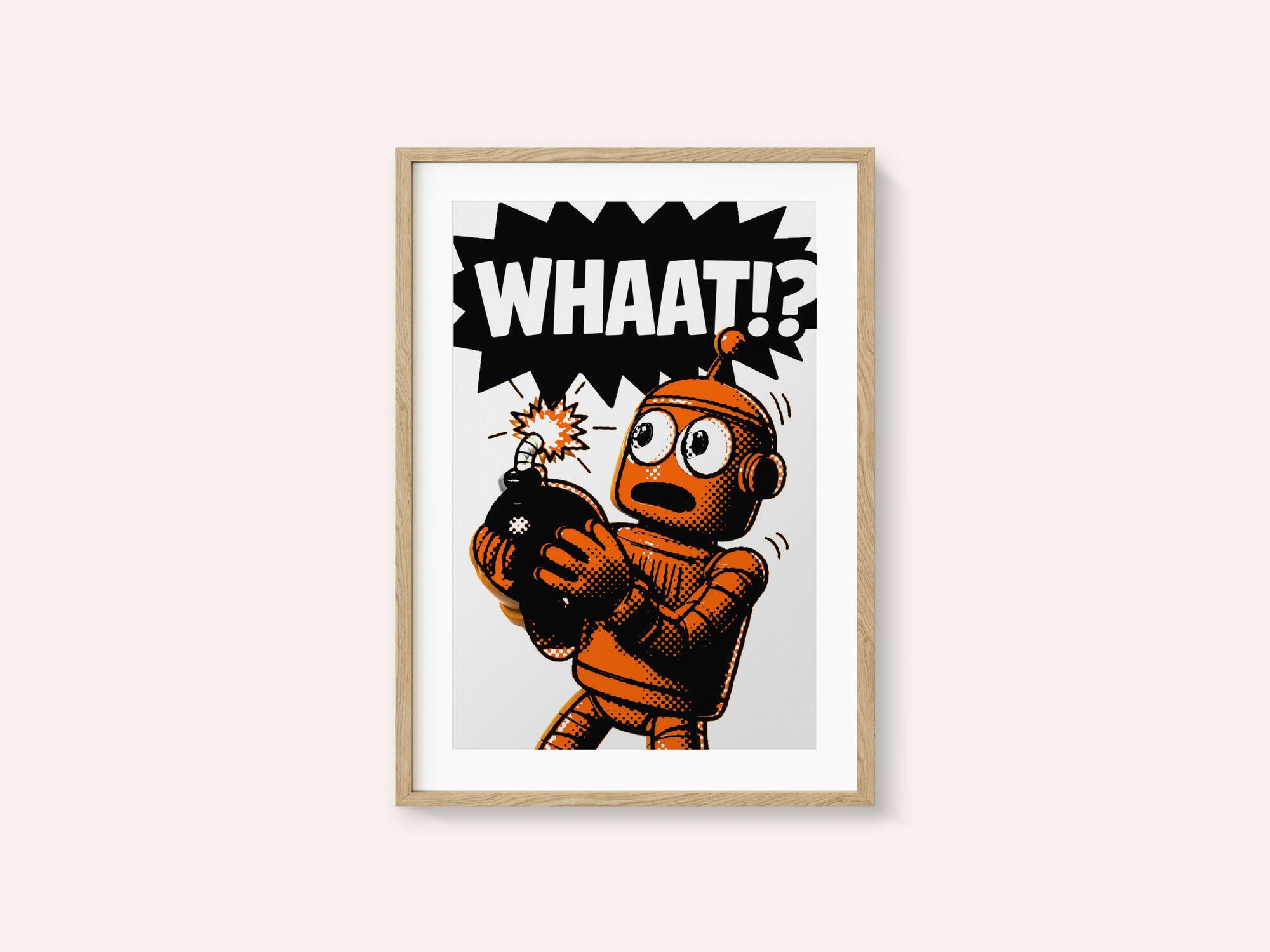 Orange Robot Bomb Shock