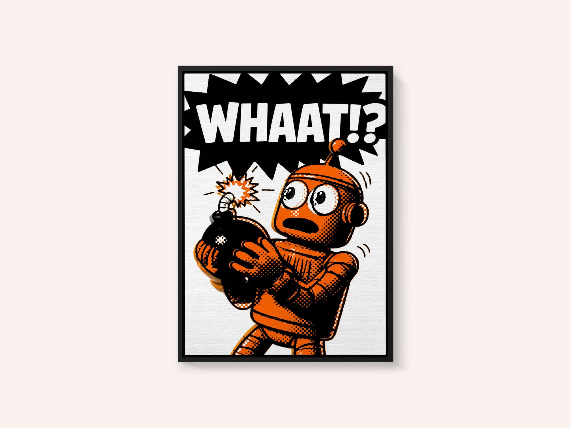 Orange Robot Bomb Shock