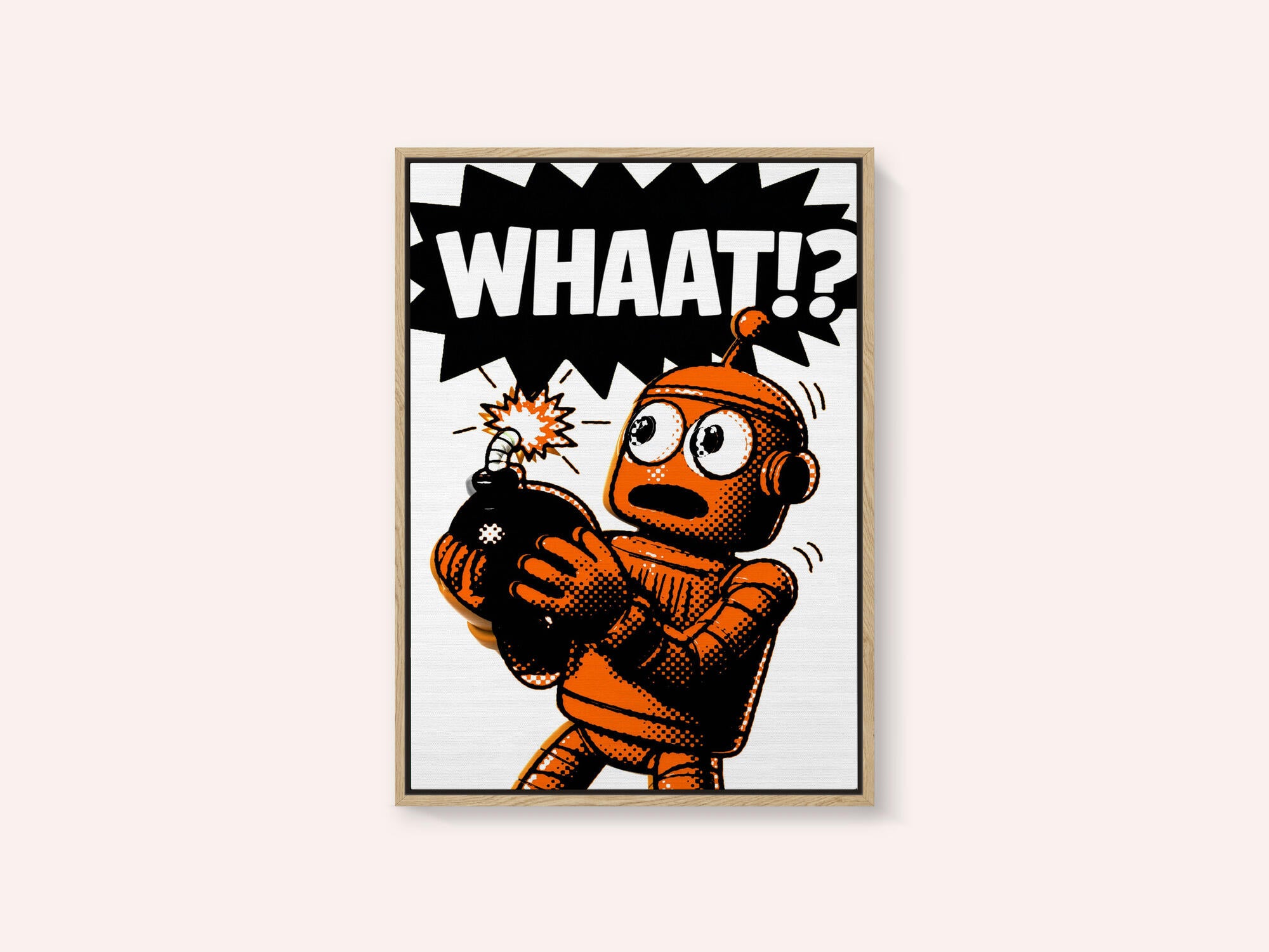 Orange Robot Bomb Shock