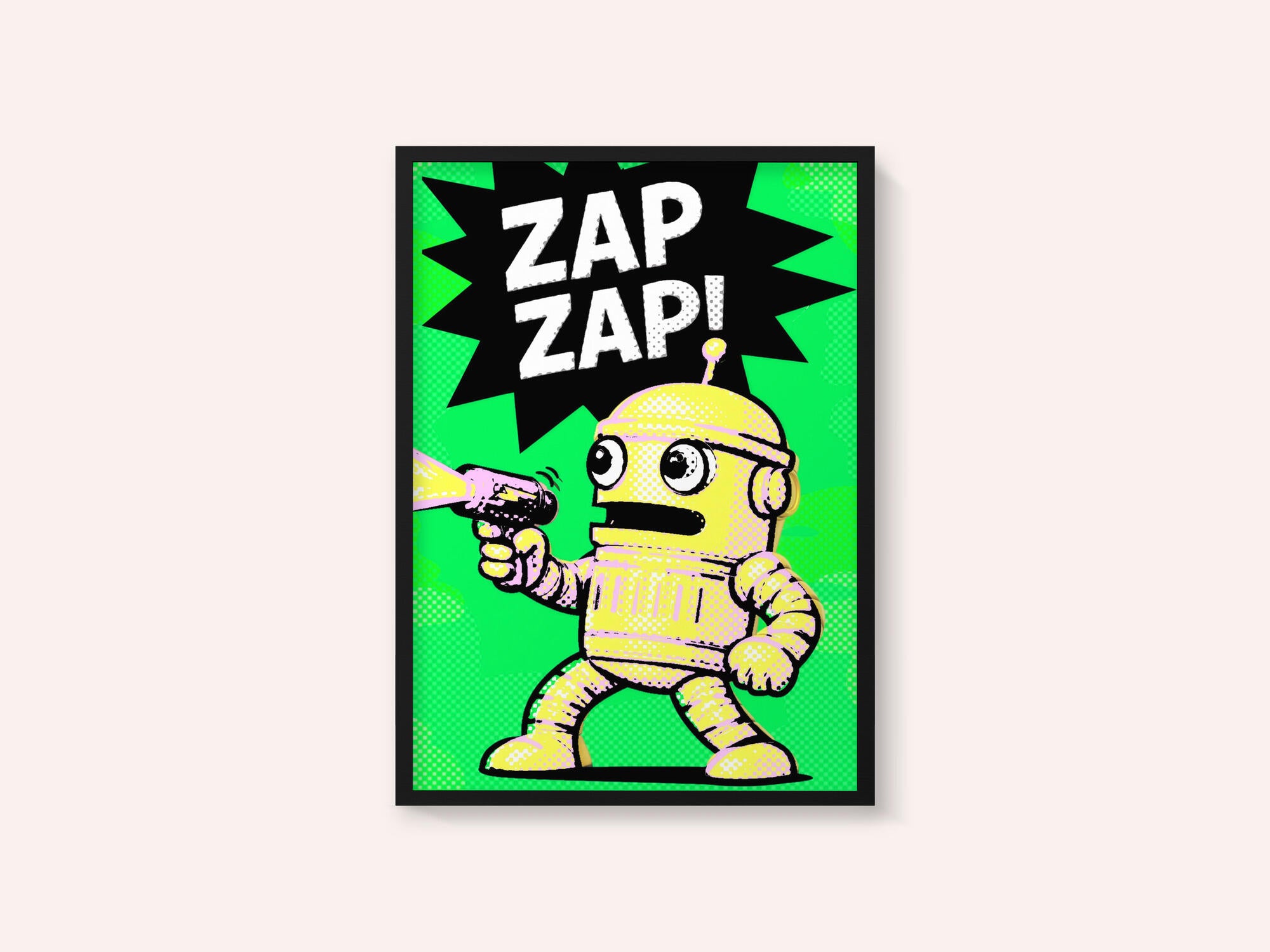 Comic Robot Zap Zap