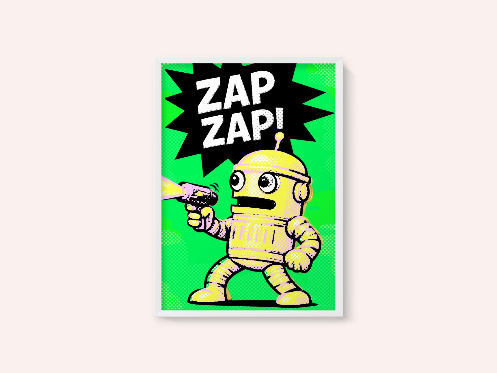 Comic Robot Zap Zap