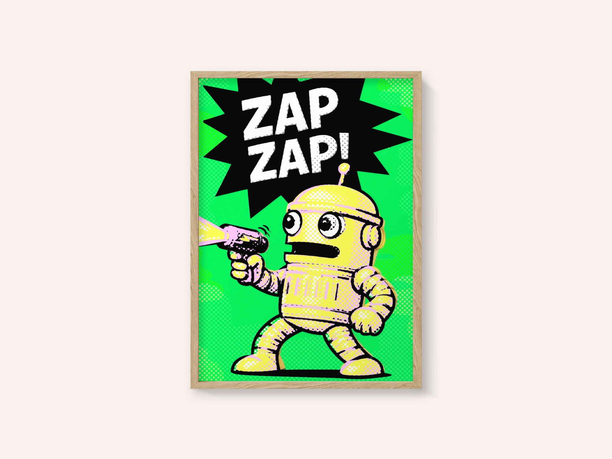 Comic Robot Zap Zap