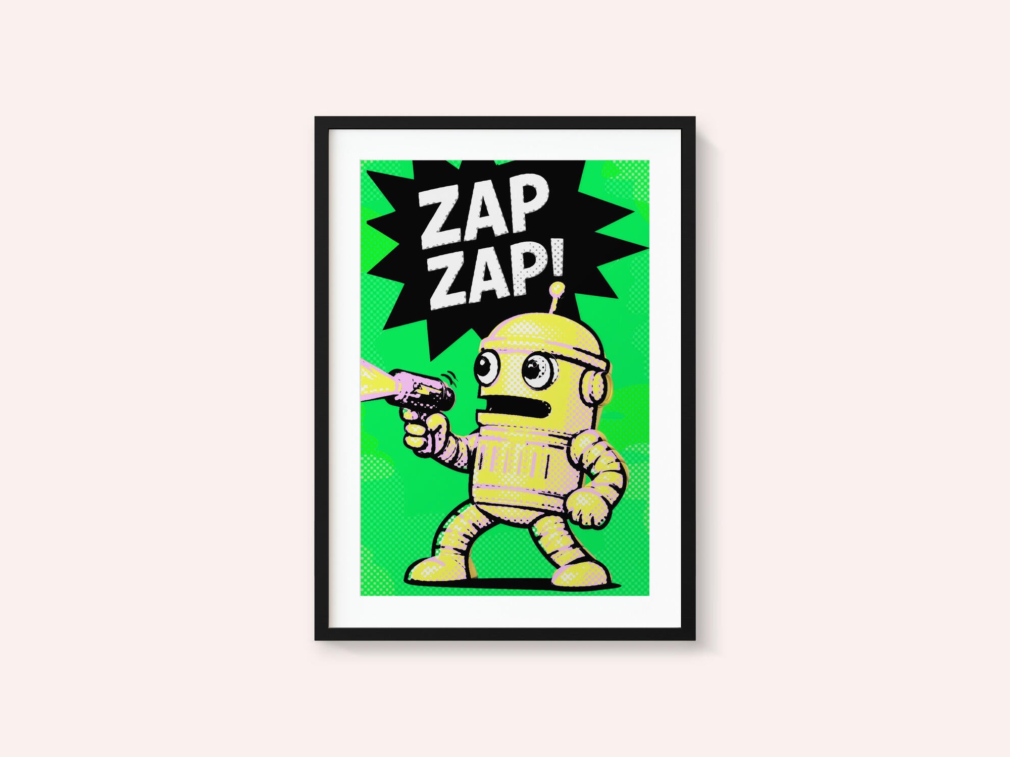 Comic Robot Zap Zap