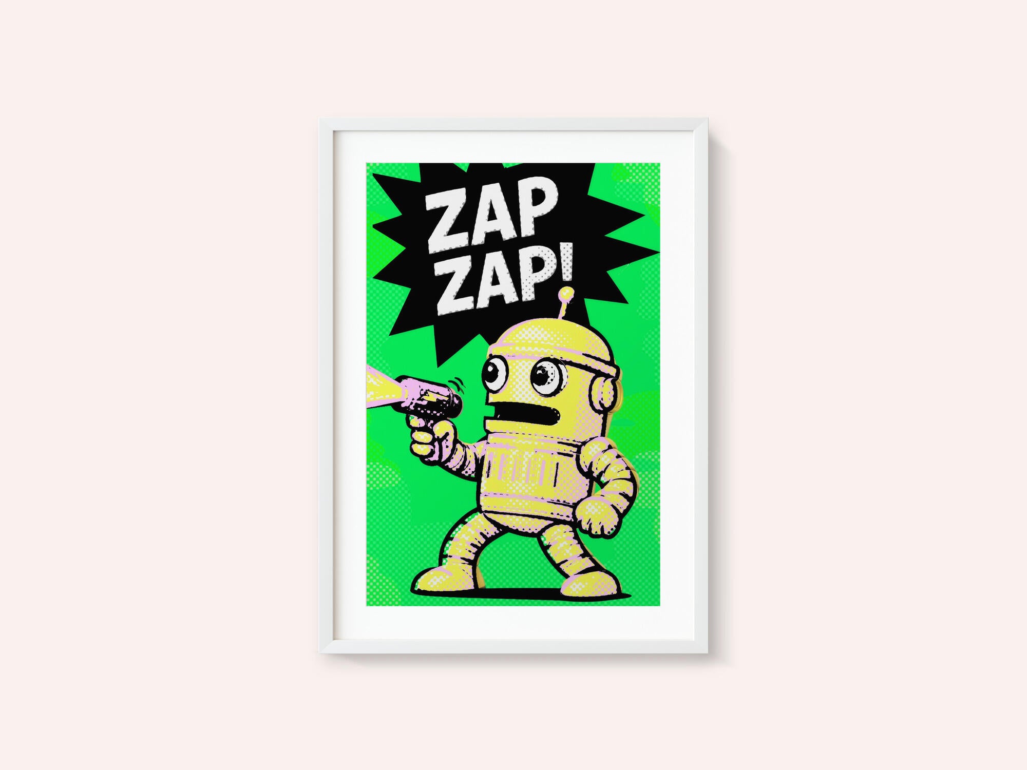 Comic Robot Zap Zap