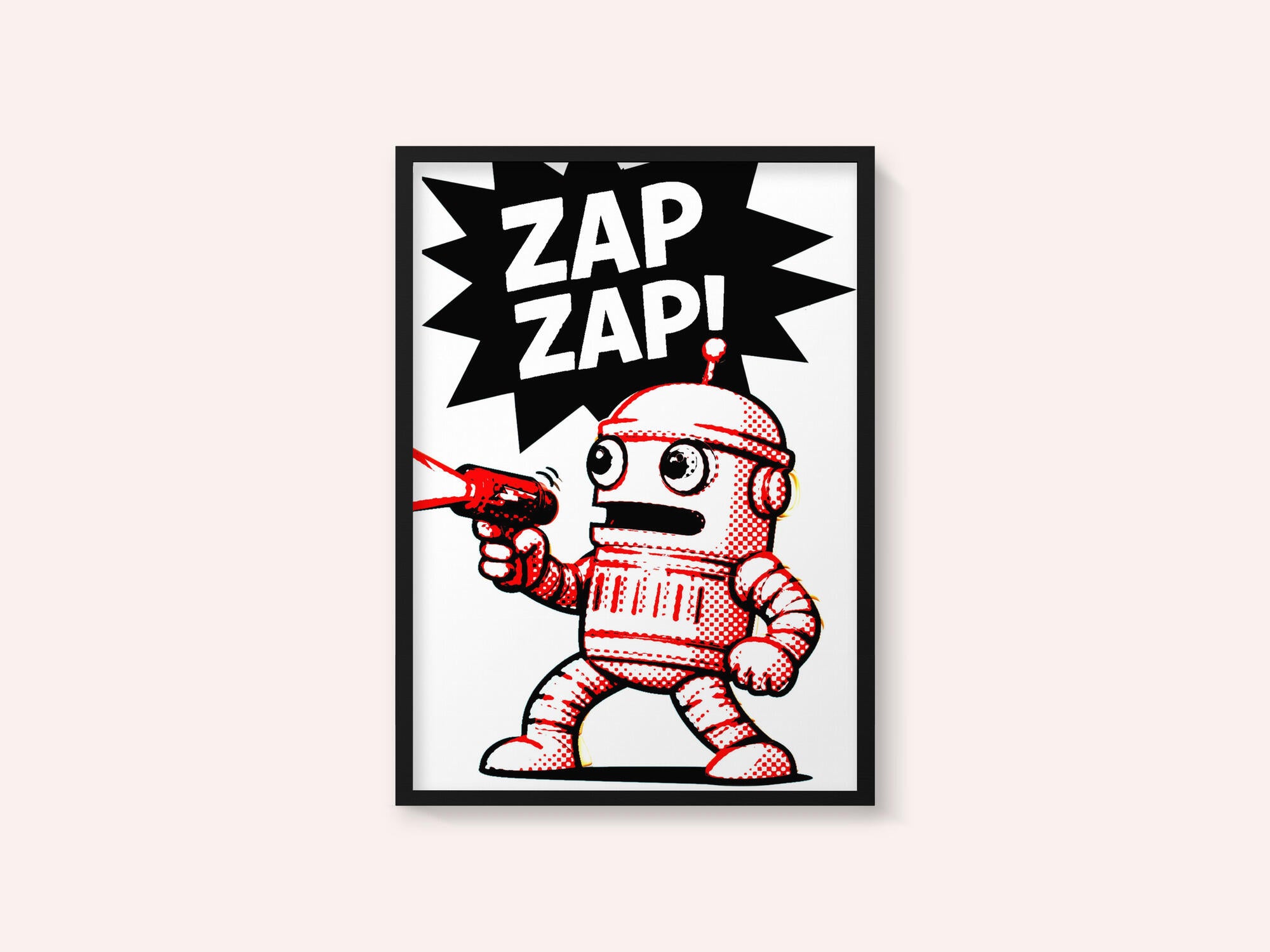 Retro Robot Zap Action