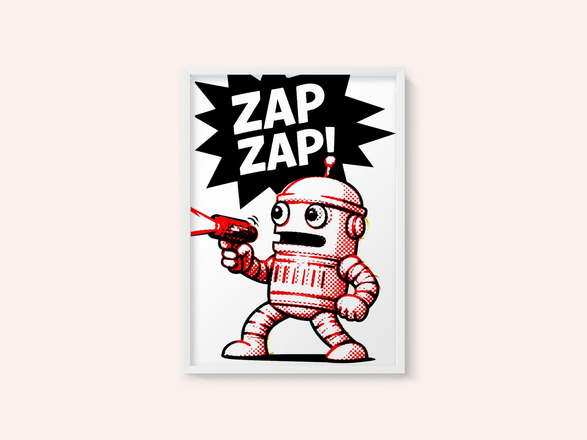 Retro Robot Zap Action