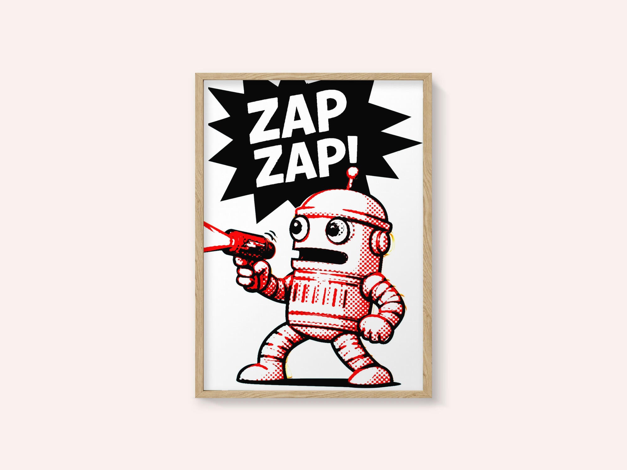 Retro Robot Zap Action