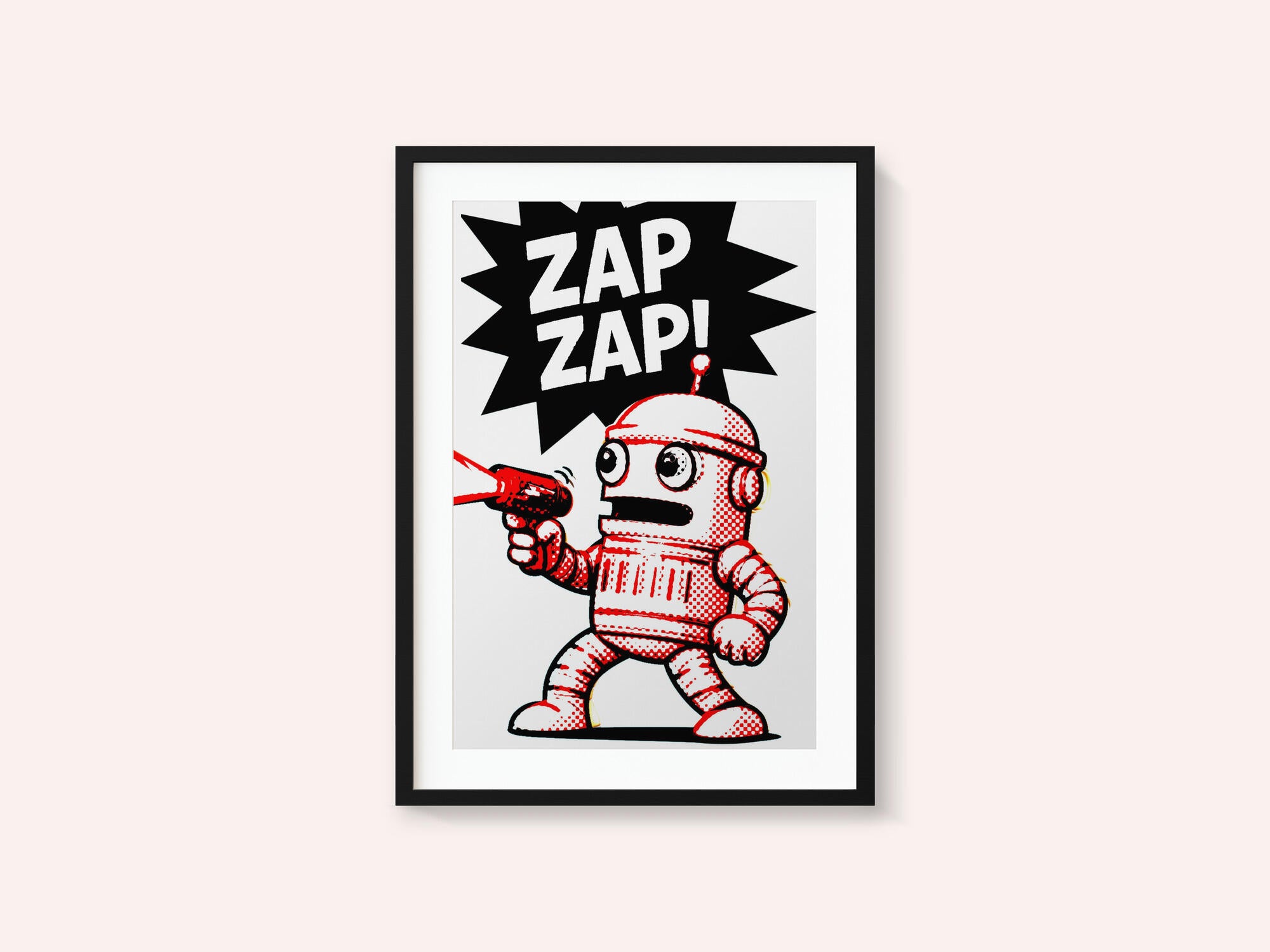 Retro Robot Zap Action