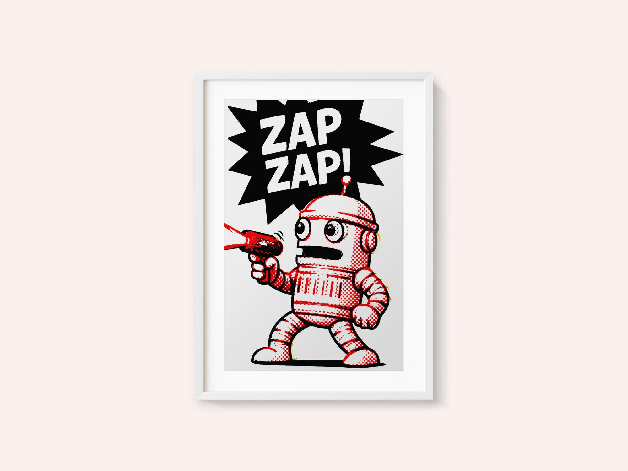 Retro Robot Zap Action