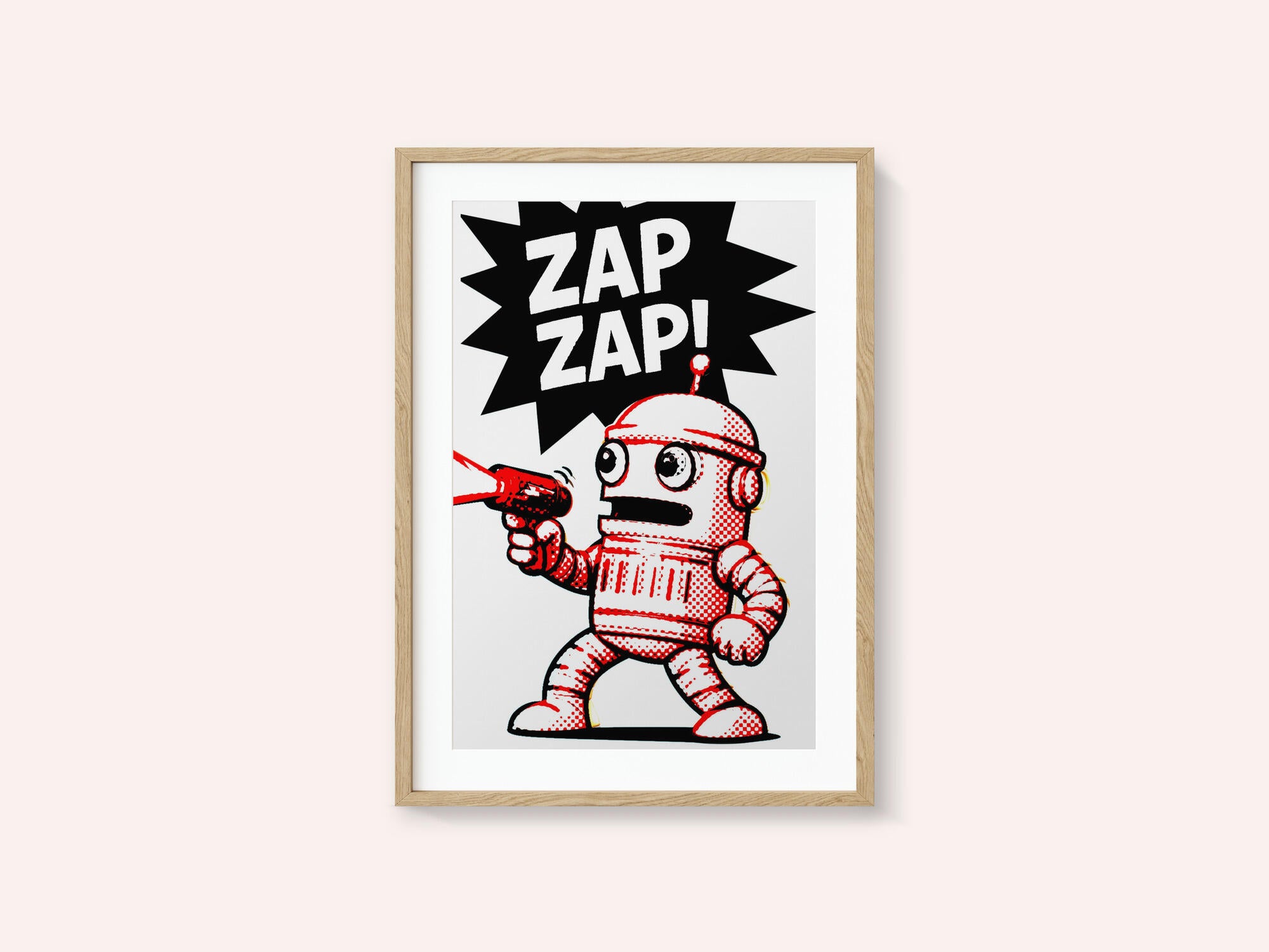 Retro Robot Zap Action