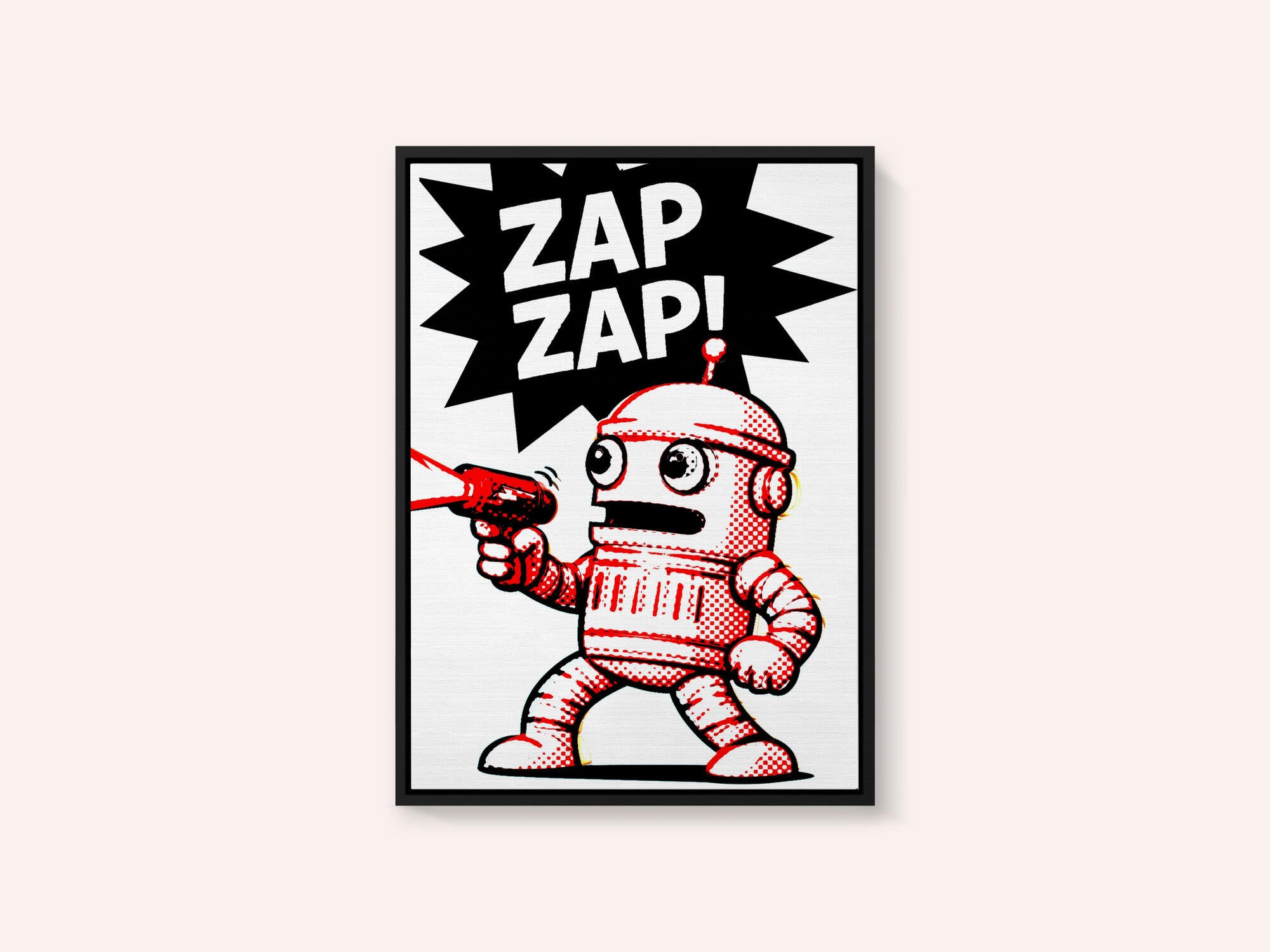Retro Robot Zap Action