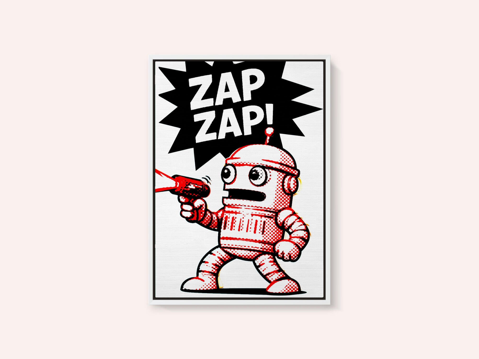 Retro Robot Zap Action