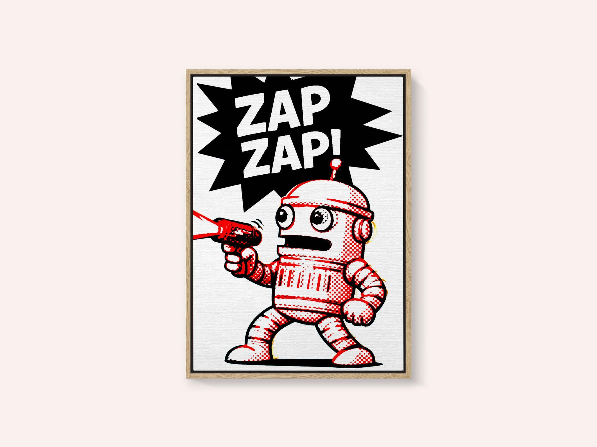 Retro Robot Zap Action
