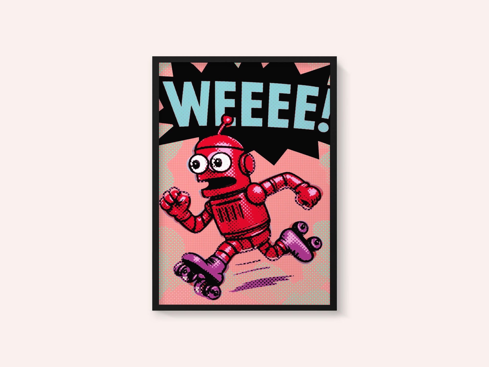 Running Pop Art Robot
