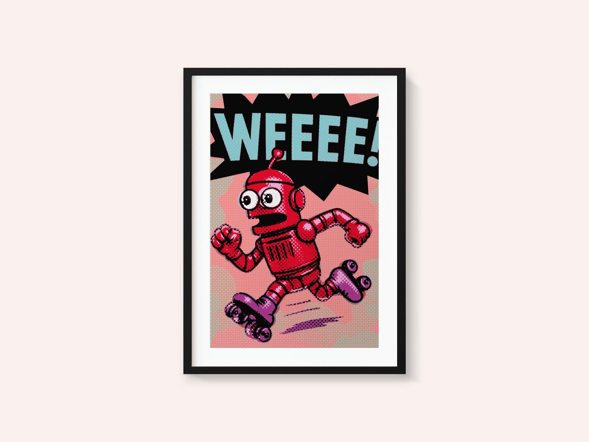 Running Pop Art Robot