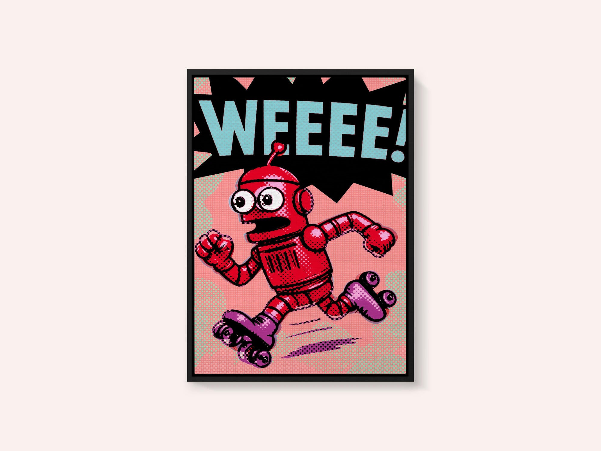 Running Pop Art Robot