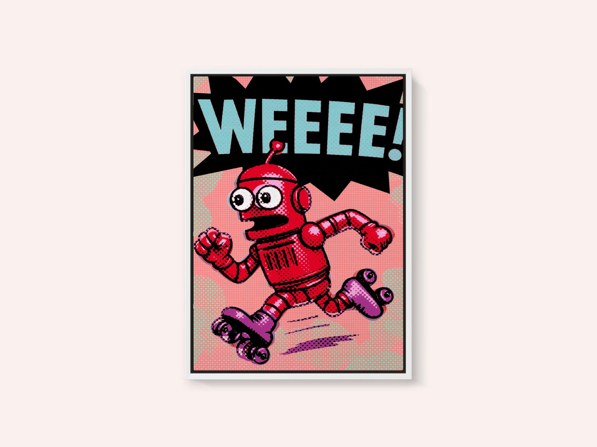 Running Pop Art Robot