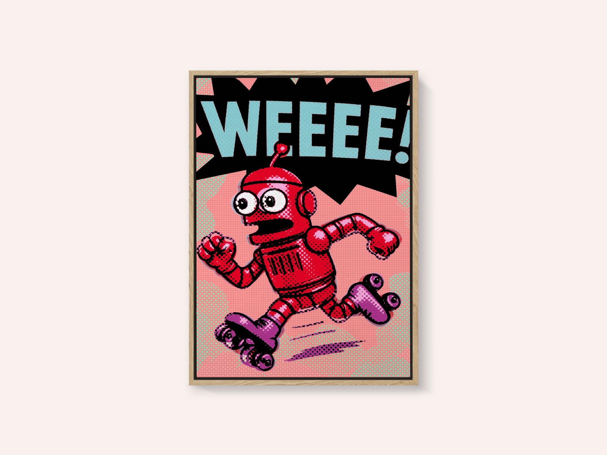 Running Pop Art Robot