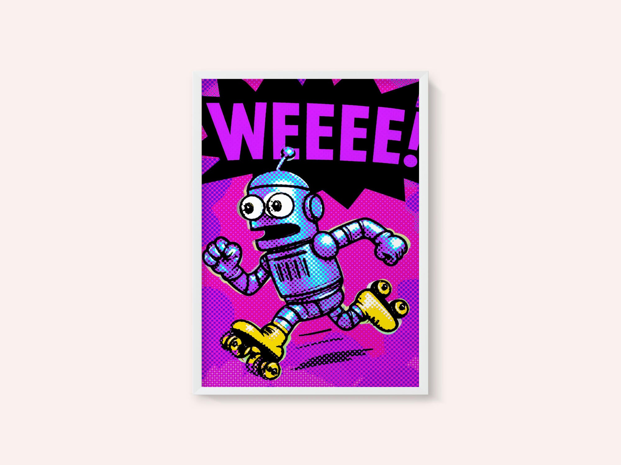 Pop Art Roller Robot
