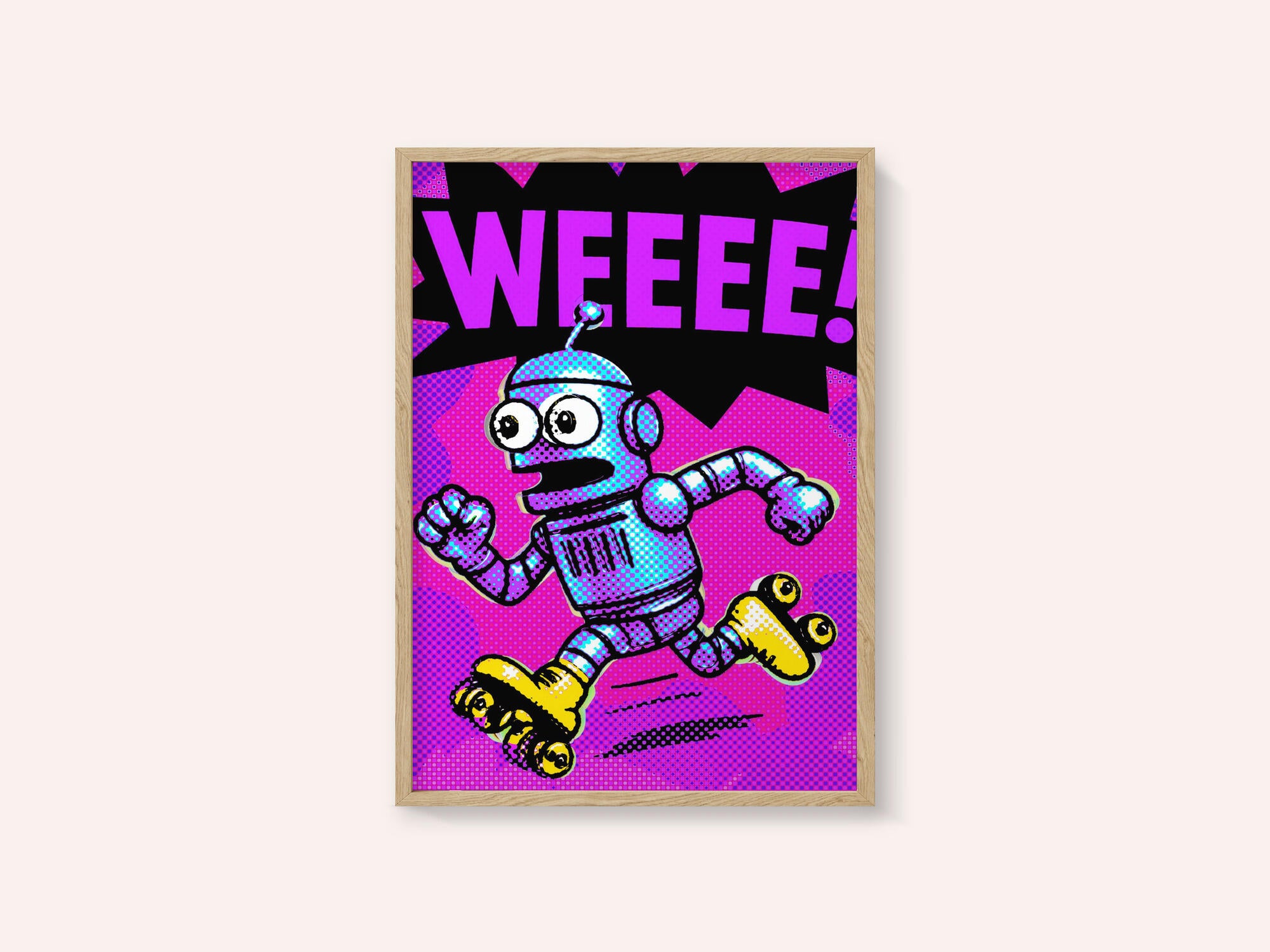 Pop Art Roller Robot