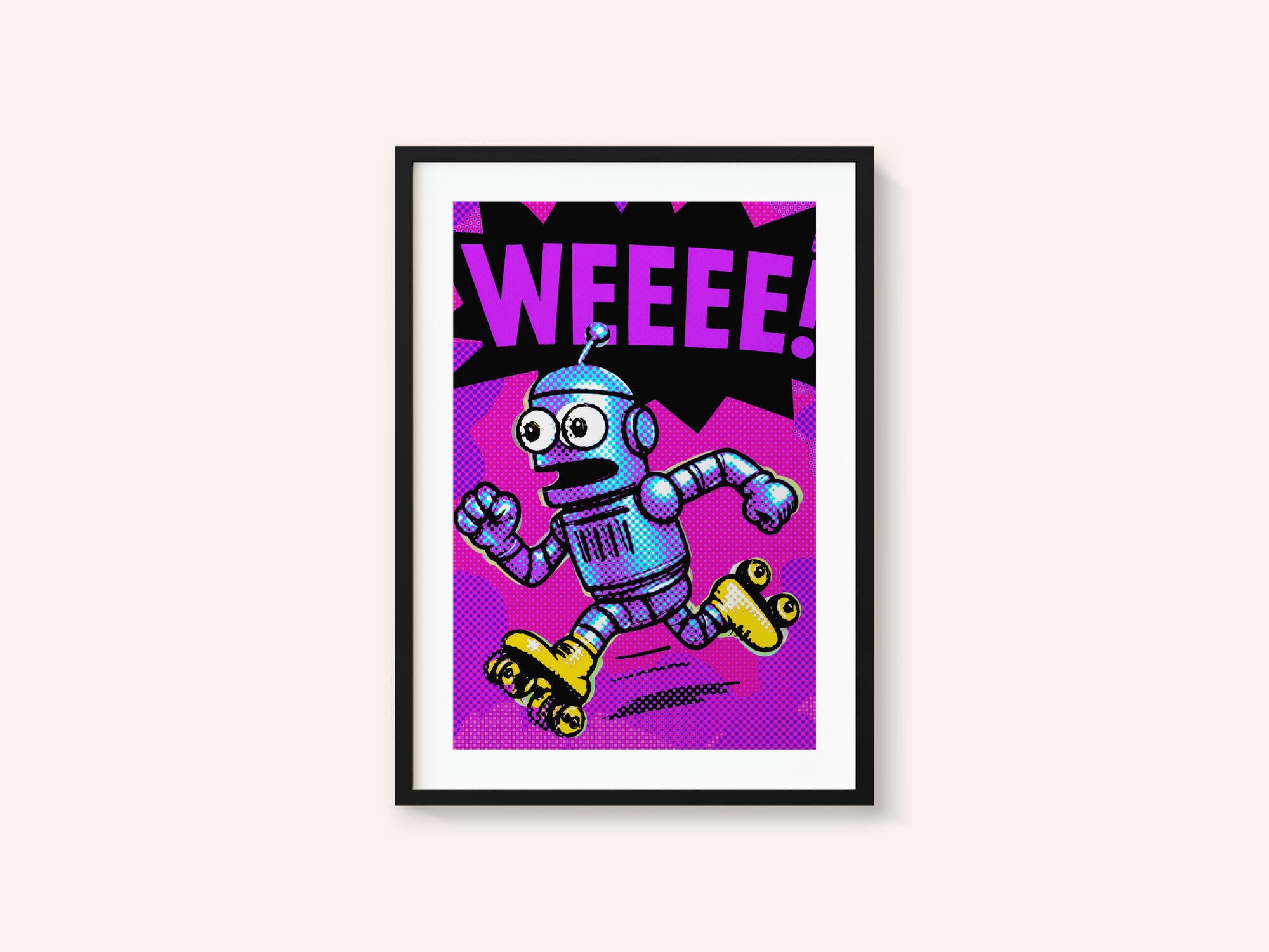 Pop Art Roller Robot