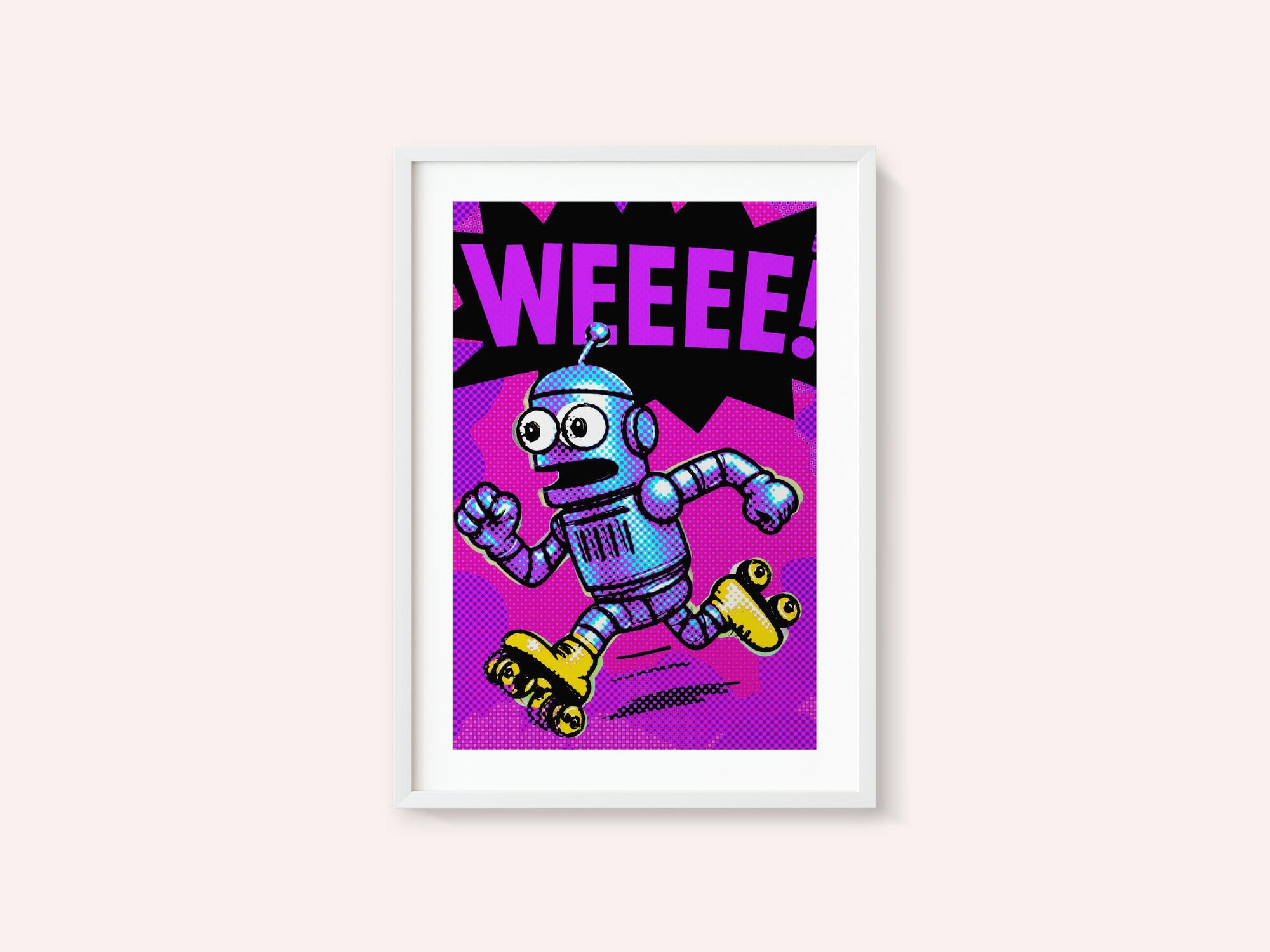 Pop Art Roller Robot