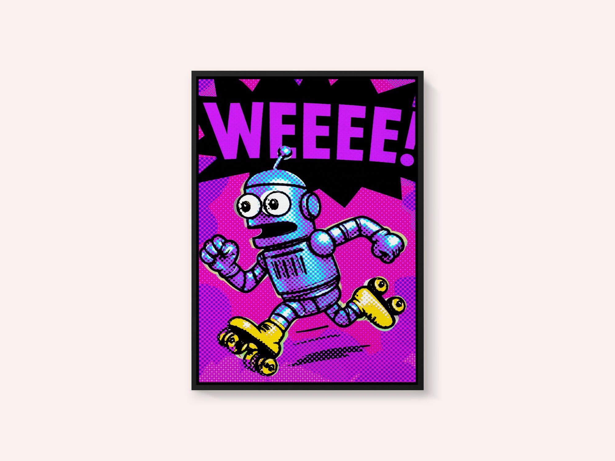 Pop Art Roller Robot