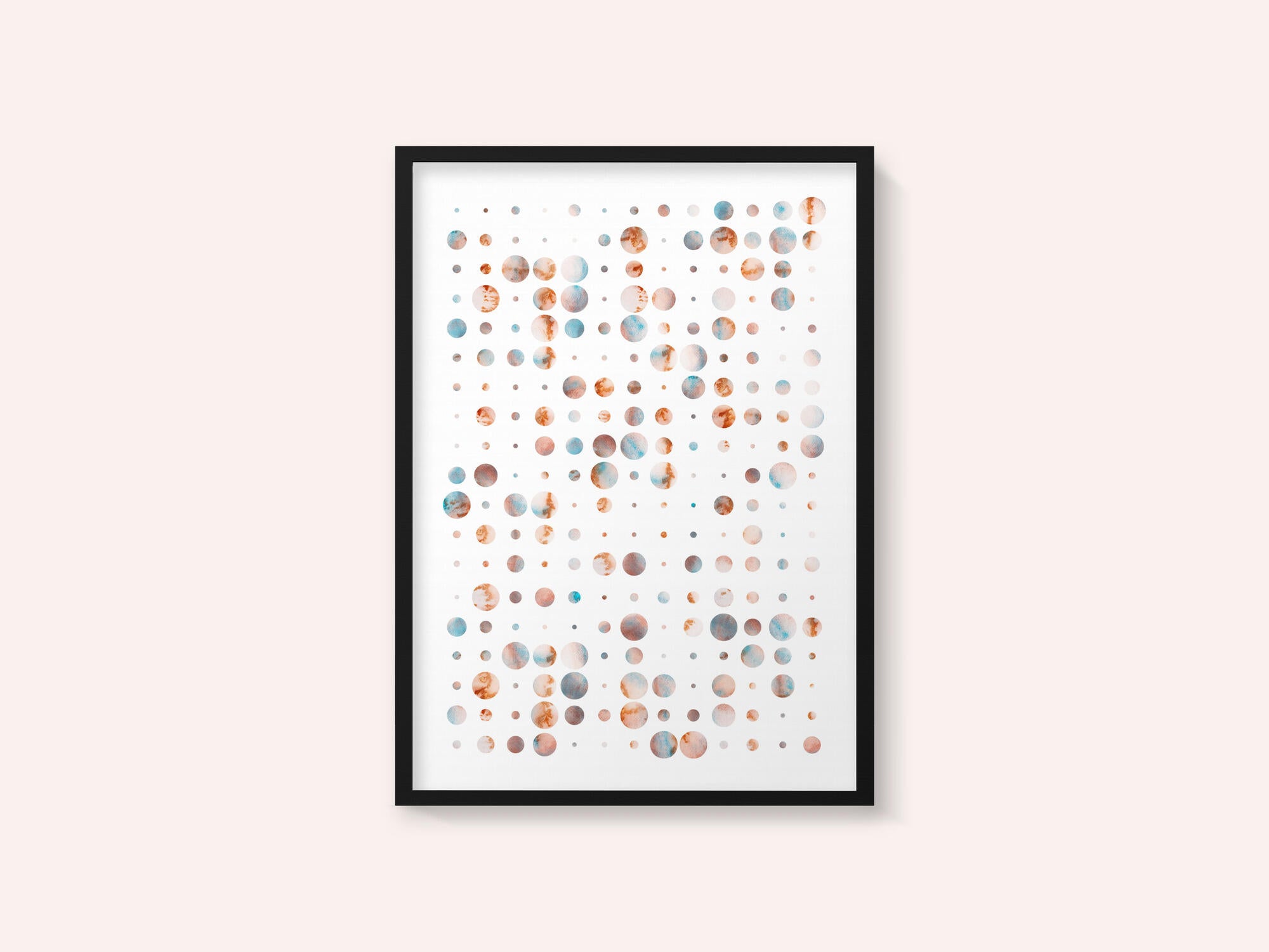 Warm Cool Abstract Dots