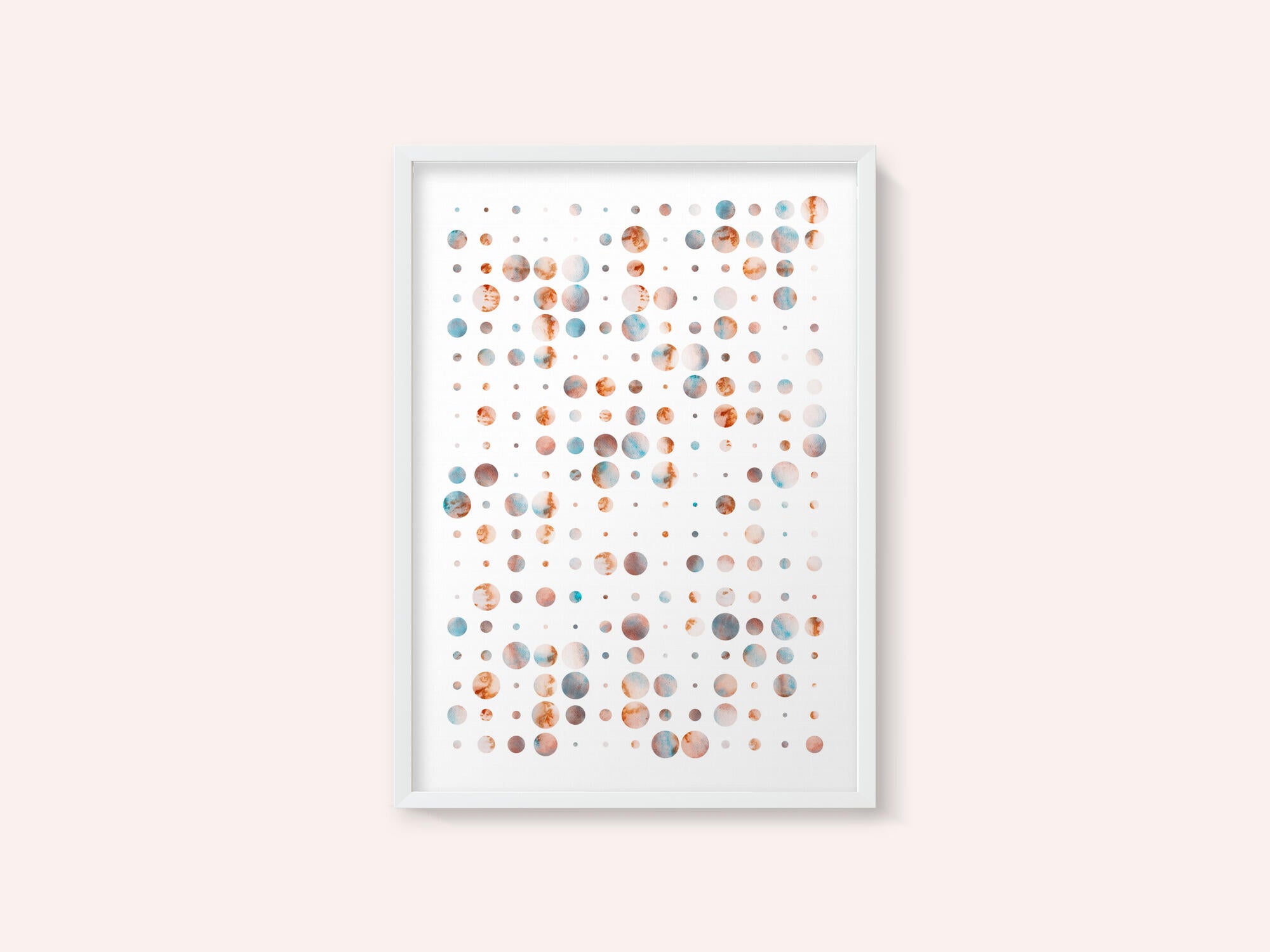 Warm Cool Abstract Dots