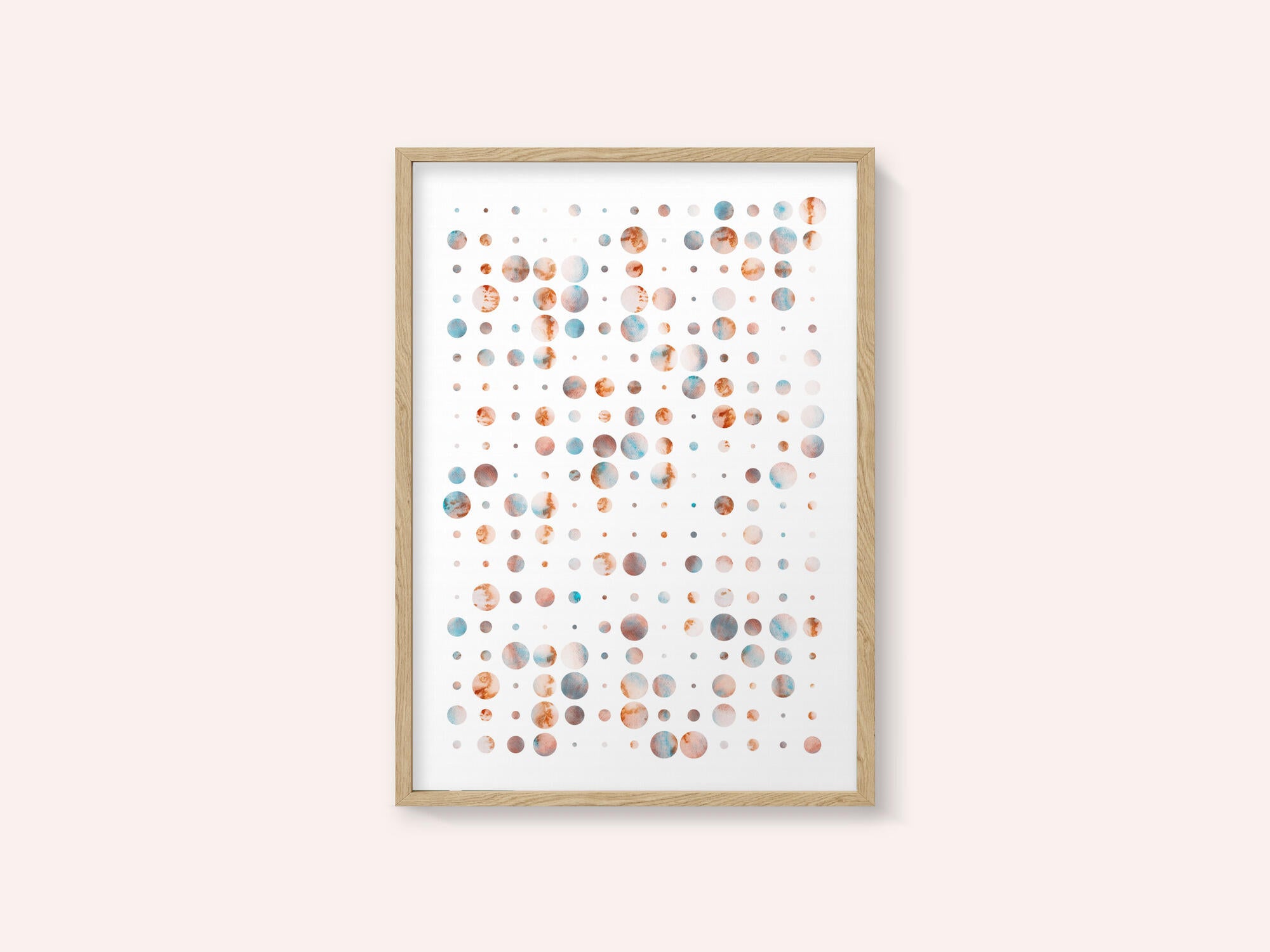 Warm Cool Abstract Dots