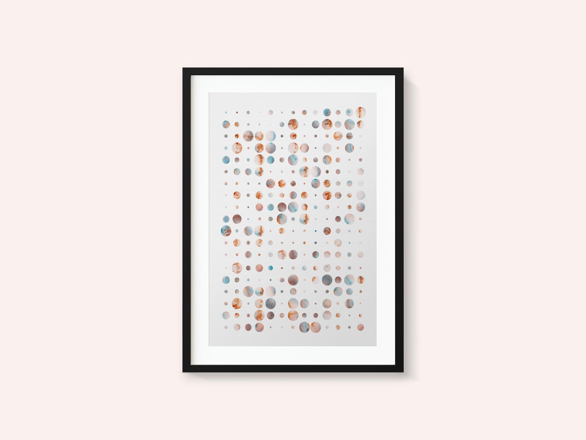 Warm Cool Abstract Dots