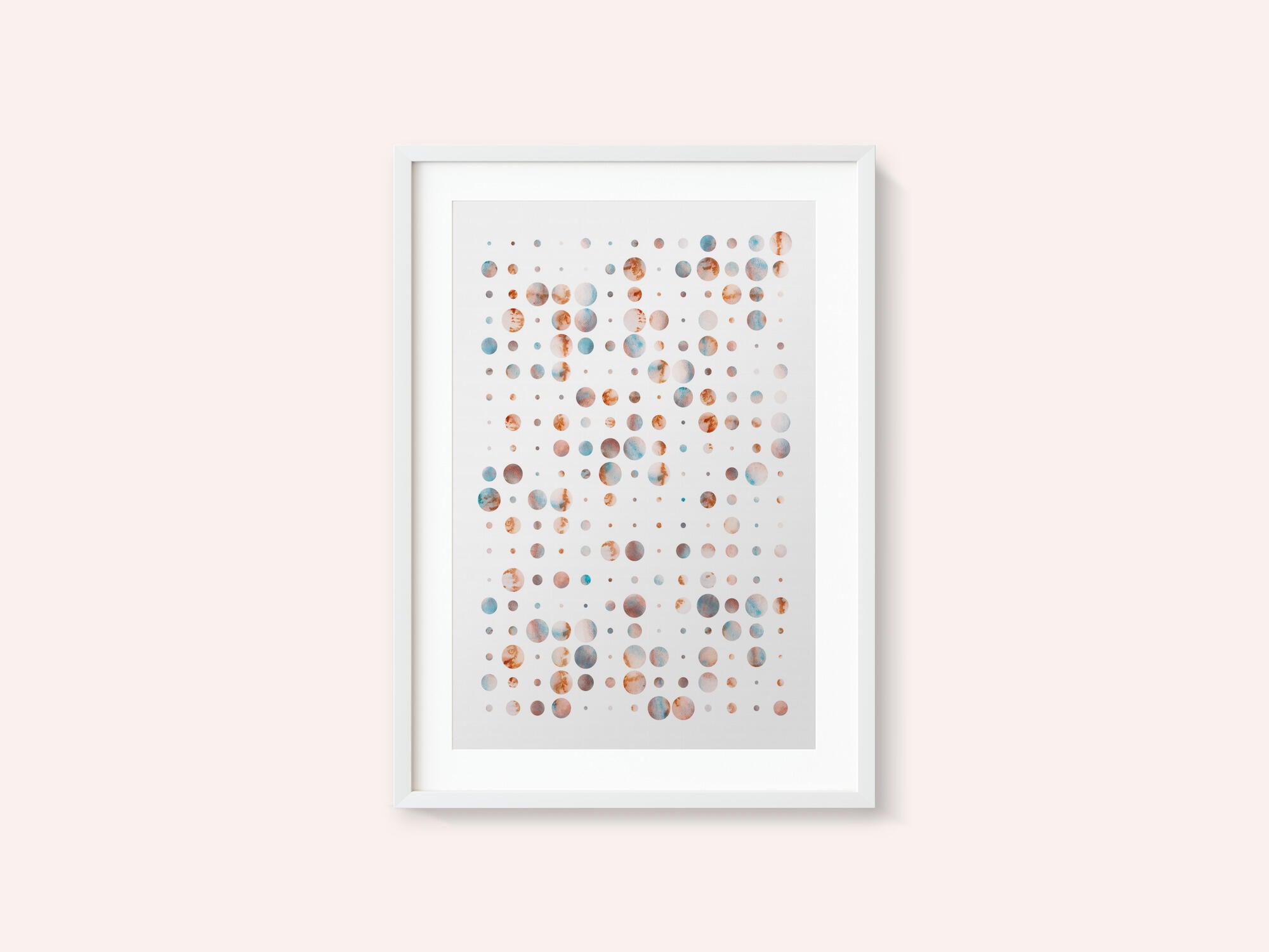 Warm Cool Abstract Dots