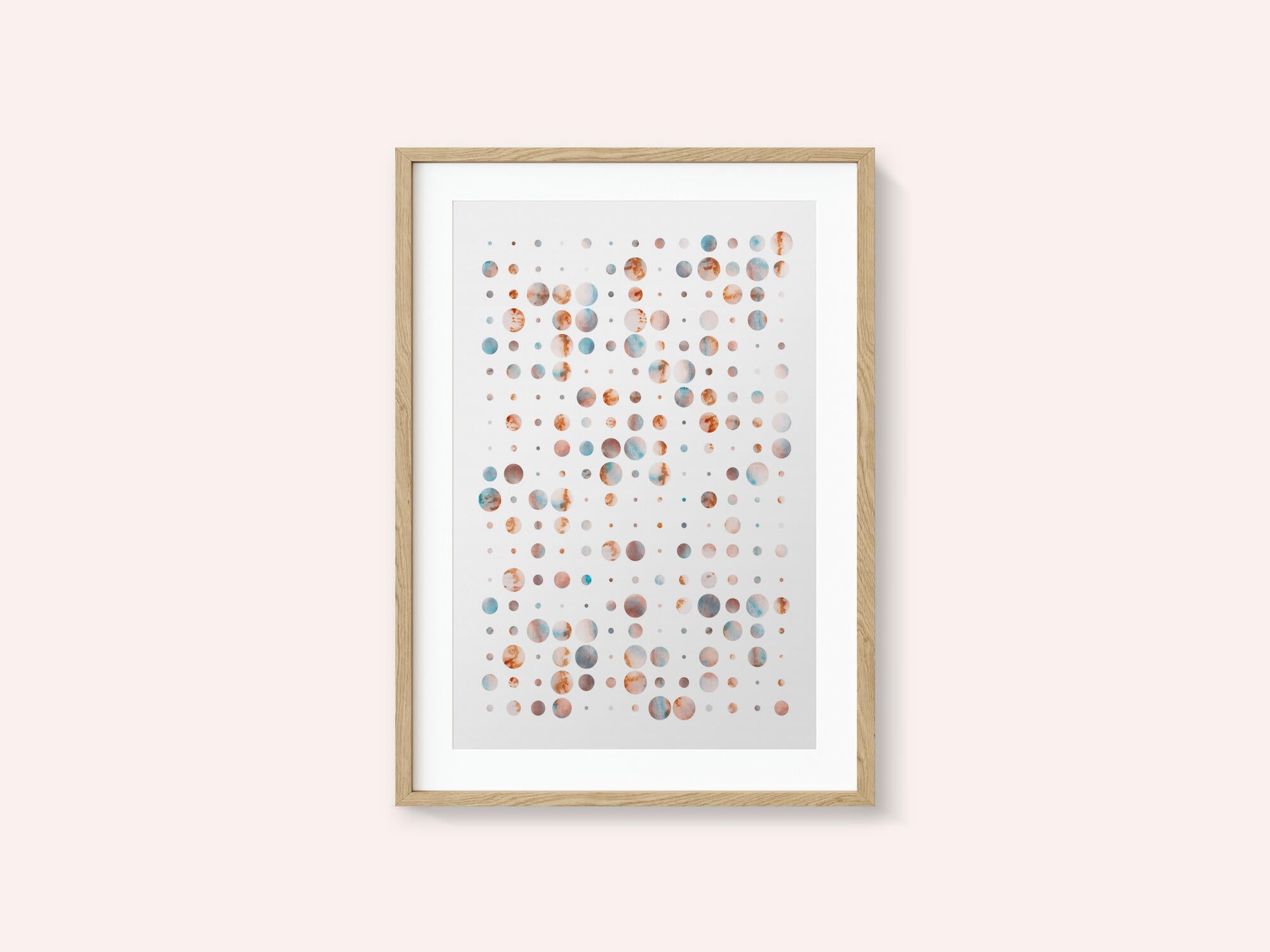 Warm Cool Abstract Dots